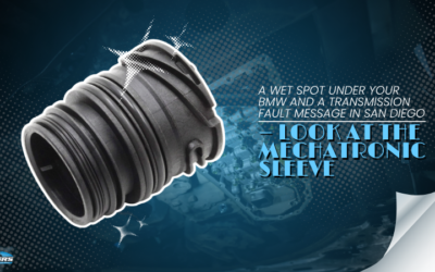 A Wet Spot Under Your BMW and a Transmission Fault Message in San Diego — Look at the Mechatronic Sleeve